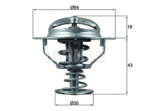 Termostat HYUNDAI ix55 (2006 - 2016) MAHLE ORIGINAL TX 114 82D