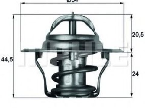 Termostat LAND ROVER DISCOVERY Mk II (LJ, LT) (1998 - 2004) MAHLE ORIGINAL TX 4 87D