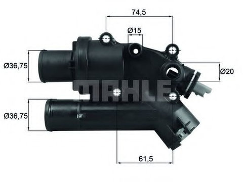 Termostat LAND ROVER DISCOVERY SPORT (LC) (2014 - 2016) MAHLE ORIGINAL TH 46 83