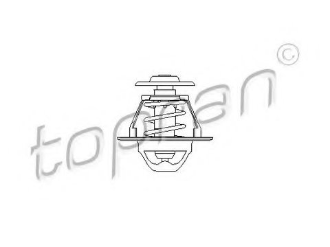 Termostat lichid racire 202 314 TOPRAN pentru Opel Kadett Opel Ascona Opel Vectra Opel Rekord Opel Astra