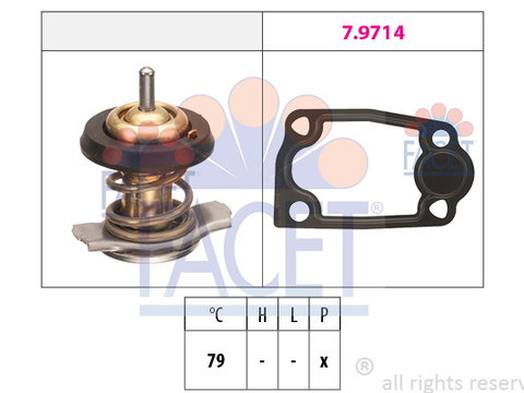 Termostat lichid racire 7 8942 FACET pentru Peugeot Boxer Peugeot Manager CitroEn Jumper CitroEn Relay Iveco Daily