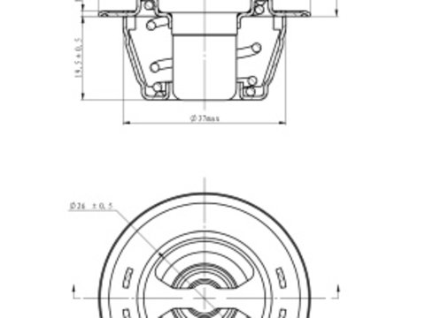 Termostat lichid racire 725151 NRF