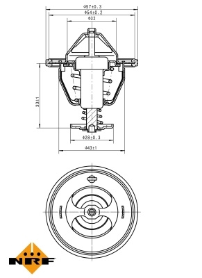 Termostat lichid racire 725174 NRF