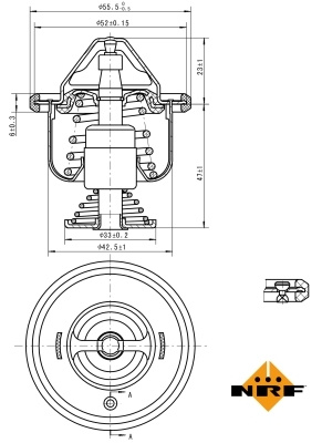 Termostat lichid racire 725199 NRF pentru Peugeot 