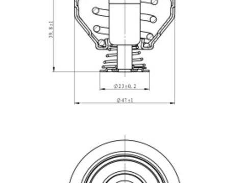 Termostat lichid racire 725209 NRF pentru Vw Passat Skoda Superb Audi Tt Skoda Octavia Vw Jetta Vw Vento Vw Tiguan Audi Q5 Vw Cc Audi A5 Audi A6 Audi A4 Vw Eos Audi A3 Seat Altea Vw Multivan Seat Leon Seat Exeo Vw Golf Vw Transporter