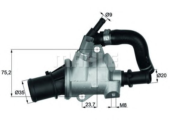 Termostat lichid racire ALFA ROMEO 88C 1,9JTD/2,4JTD - Cod intern: W20166226 - LIVRARE DIN STOC in 24 ore!!!