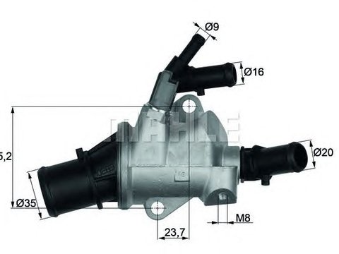 Termostat lichid racire ALFA ROMEO 88C 1,9JTD/2,4JTD - Cod intern: W20166229 - LIVRARE DIN STOC in 24 ore!!!