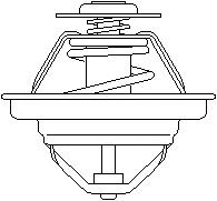 Termostat,lichid racire AUDI 90 (8C, B4), AUDI 80 Avant (8C, B4), AUDI 500 (43, C2) - TOPRAN 101 522