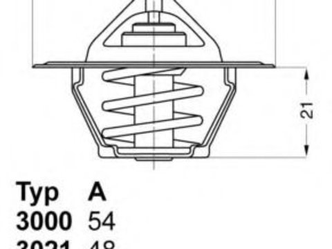 Termostat,lichid racire AUDI A3 Cabriolet (8P7) (2008 - 2013) WAHLER 3141.87D piesa NOUA