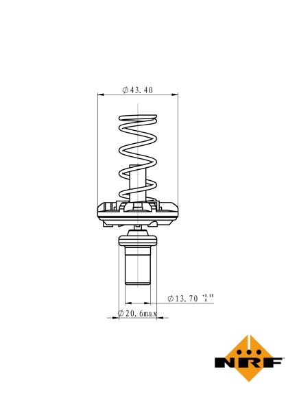 TERMOSTAT LICHID RACIRE ~ AUDI A3 Convertible (8P7) 1.4 TFSI 125cp 2011 2012 2013 ~ NRF 725049 ~ NRF