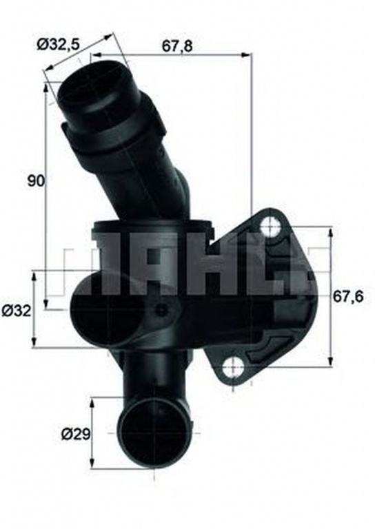 Termostat lichid racire AUDI A4 Cabriolet 8H7 B6 8HE B7 MAHLE ORIGINAL TI787