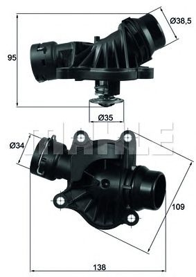 Termostat lichid racire BMW 3 cupe (E46) - Cod intern: W20166258 - LIVRARE DIN STOC in 24 ore!!!