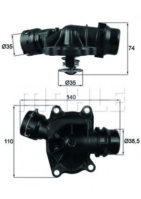 Termostat,lichid racire BMW 5 Touring (E39) (1997 - 2004) MAHLE ORIGINAL TI 233 88