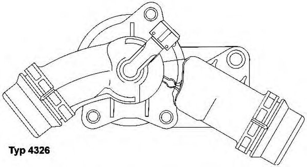 Termostat lichid racire BMW 5 Touring E39 WAHLER WH 4326.97D