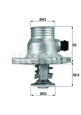 Termostat,lichid racire BMW Seria 5 (E39) (1995 - 2003) MAHLE ORIGINAL TM 11 105 piesa NOUA