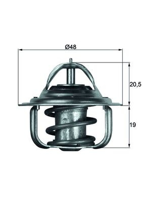 TERMOSTAT LICHID RACIRE ~ CHEVROLET LACETTI (J200) 1.8 121cp 2005 2006 2007 2008 2009 2010 2011 ~ TX 5 88D ~ MAHLE