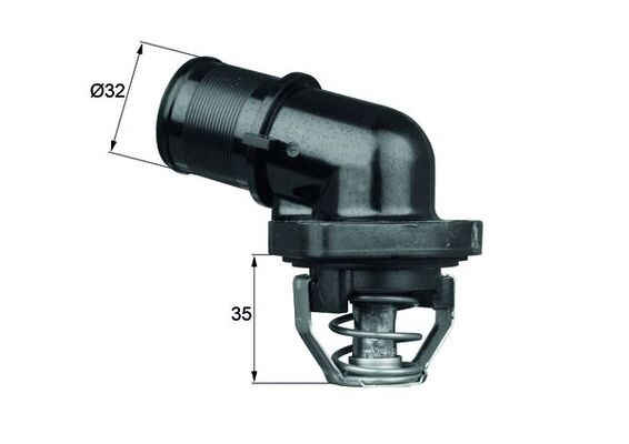 TERMOSTAT LICHID RACIRE ~ CITROEN C3 I (FC_, FN_) 1.4 i Bivalent 1.1 i 1.4 i 1.6 16V 1.6 16V HDi 109cp 60cp 73cp 90cp 2002 2003 2004 2005 2006 2007 2008 2009 2010 ~ TI 181 89 ~ MAHLE