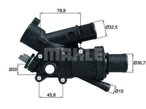 Termostat lichid racire CITROEN C4 II (B7) - Cod intern: W20166202 - LIVRARE DIN STOC in 24 ore!!!