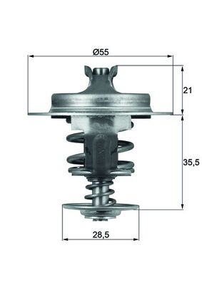 TERMOSTAT LICHID RACIRE ~ CITROEN C5 I (DC_) 2.2 HDi (DC4HXB, DC4HXE) 2.0 HDi (DCRHZB, DCRHZE) 2.0 HDi (DCRHYB) 2.0 HDi 107cp 109cp 133cp 90cp 2001 2002 2003 2004 ~ TX 67 83D ~ MAHLE