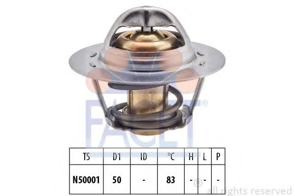 Termostat,lichid racire DACIA LOGAN MCV (KS) (2007 - 2016) FACET 7.8543S piesa NOUA