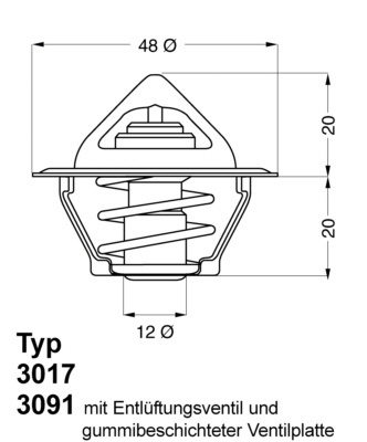 Termostat lichid racire # Daewoo Kalos 2002 2003 2004 2005 2006 2007 2008 2009 2010 2011 2012 2013 2014 2015 2016 2017 2018 2019 2020 2021 2022 2023 2024 2025 # 3017 87D2 # WAHLER
