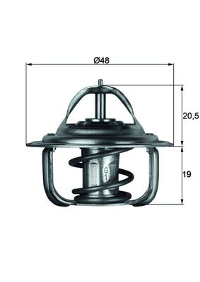 TERMOSTAT LICHID RACIRE ~ DAEWOO NUBIRA (J100) 1.6 16V 106cp 1997 1998 1999 ~ TX 1 92D ~ MAHLE