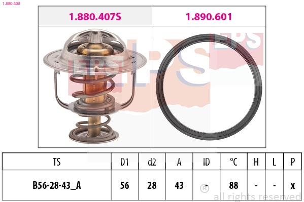 Termostat,lichid racire EPS 1.880.408 pentru MITSU