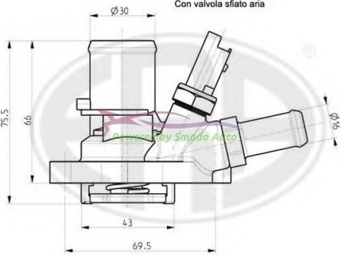 Termostat,lichid Racire FIAT 500 312 1.2 10.2007 ... Prezent 1242 Benzina