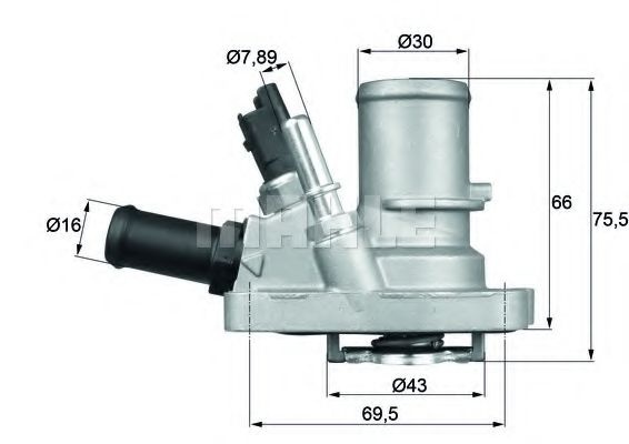 Termostat,lichid racire FIAT 500 C (312) (2009 - 2016) MAHLE ORIGINAL TI 144 88