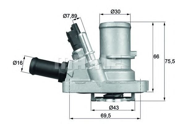 Termostat lichid racire FIAT 500L 199 BEHR TI14488