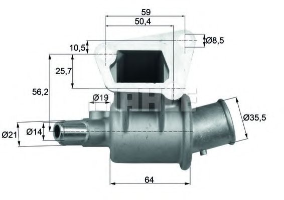 Termostat,lichid racire FIAT CROMA (154) (1985 - 1996) MAHLE ORIGINAL TI 189 83D