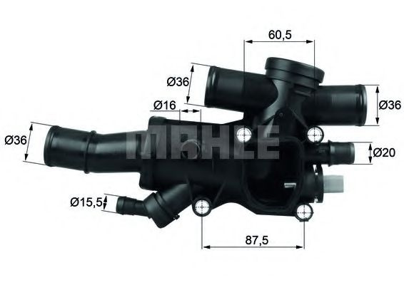 Termostat,lichid racire FIAT SCUDO platou / sasiu (272, 270) (2007 - 2016) MAHLE ORIGINAL TH 44 83