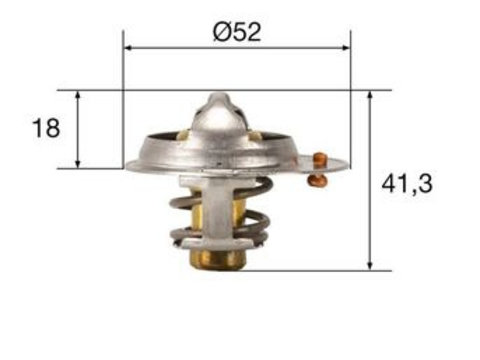 TERMOSTAT LICHID RACIRE FIAT SEDICI (189_) 1.6 16V 1.6 16V 4x4 107cp 120cp MAHLE TX 85 82 2006 2007 2008 2009 2010 2011 2012 2013 2014