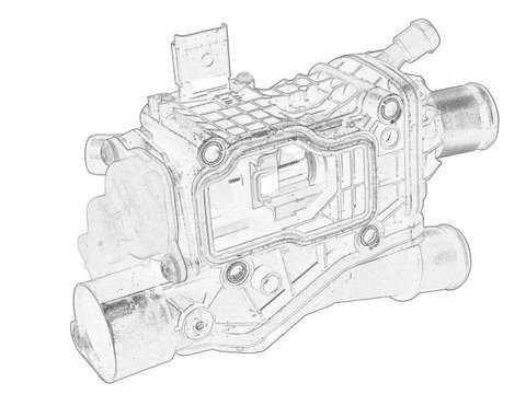 TERMOSTAT LICHID RACIRE FORD C-MAX II (DXA/CB7, DXA/CEU) 2.0 TDCi 150cp OE FORD 2264810 2015 2016 2017 2018 2019