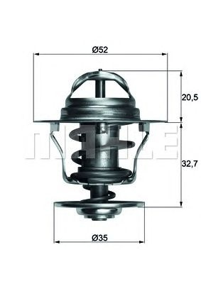Termostat lichid racire FORD FIESTA Mk IV (JA_, JB_) - Cod intern: W20166332 - LIVRARE DIN STOC in 24 ore!!!