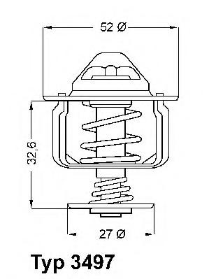 Termostat,lichid racire FORD TRANSIT bus (FD_ _, FB_ _, FS_ _, FZ_ _, FC_ _), FORD TRANSIT Van (FA_ _), FORD TRANSIT platou / sasiu (FM_ _, FN_ _) - W