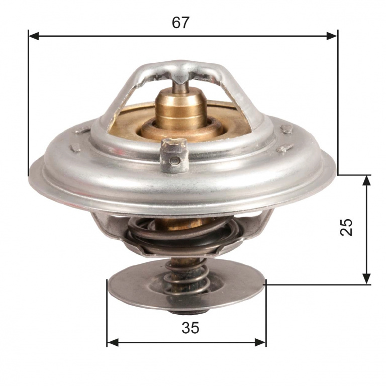 Termostat,lichid racire GATES TH14380G1 la VW LT 28-35 I caroserie (281-363) 1982 1983 1984 1985 1986 1987 1988 1989 1990 1991 1992 1993 1994 1995 1996