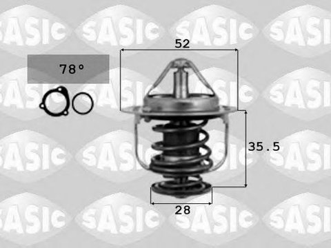 Termostat,lichid racire HONDA ACCORD Mk IV cupe (CB, CC), HONDA BALLADE IV limuzina (ED), HONDA BALLADE IV hatchback (EC, ED, EE) - SASIC 9000075