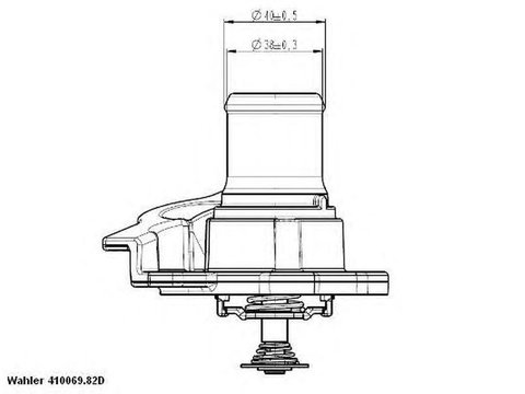 Termostat lichid racire IVECO DAILY V autobasculanta WAHLER WH 410937.82D