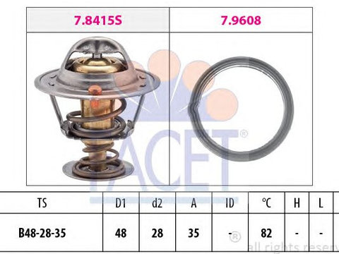 Termostat lichid racire KIA 82C 1,0/1,1 PICANTO 04- - Cod intern: W20240457 - LIVRARE DIN STOC in 24 ore!!!