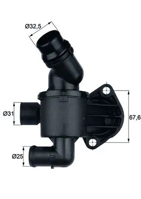Termostat lichid racire MAHLE AUDI A4 B9 Avant (8W5, 8WD) 2015-2019 - TI 34 87