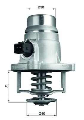 Termostat lichid racire MAHLE BMW 6 Cabriolet (E64) 2004-2010 - TM 27 101