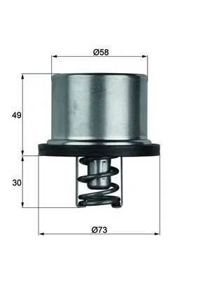 Termostat lichid racire MAHLE BMW 6 Cabriolet (E64) 2006-2010 - THD 1 79