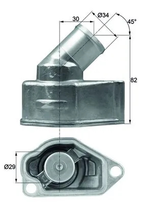 Termostat lichid racire MAHLE DAEWOO NUBIRA Wagon (J200) 2003-2008 - TI 9 87