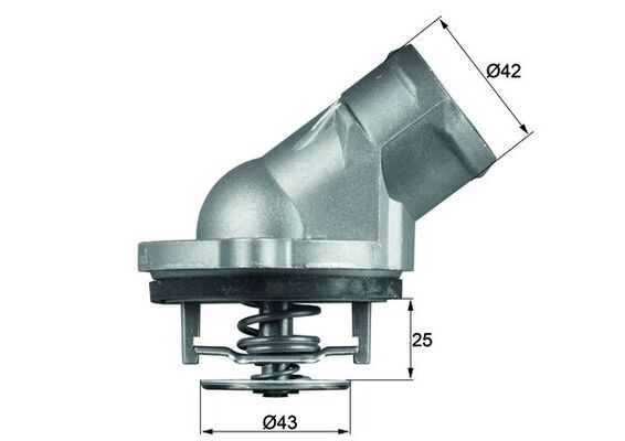 Termostat,lichid racire MAHLE TI4587D pentru masina MERCEDES-BENZ E-CLASS (W211) 2002 2003 2004 2005 2006 2007 2008