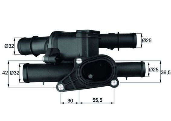 Termostat,lichid racire MAHLE TM 1 105 pentru SKODA OCTAVIA I Combi (1U5) 2000-2010