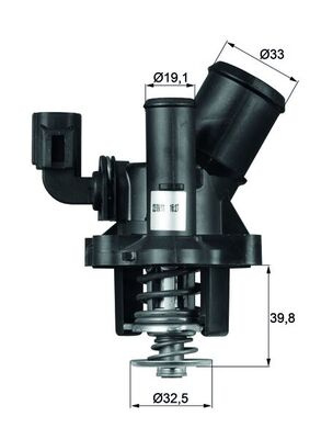 Termostat,lichid racire MAHLE TM 17 98 S pentru FO