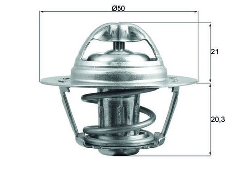 Termostat,lichid racire MAHLE TX 196 75D