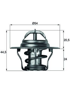 Termostat,lichid racire MAHLE TX 4 75D