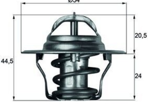 Termostat,lichid racire MAHLE TX 4 75D